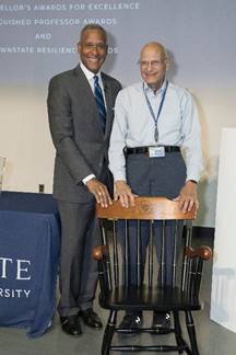 SUNY Downstate President Wayne J. Riley & Stanley Friedman, Ph. D.