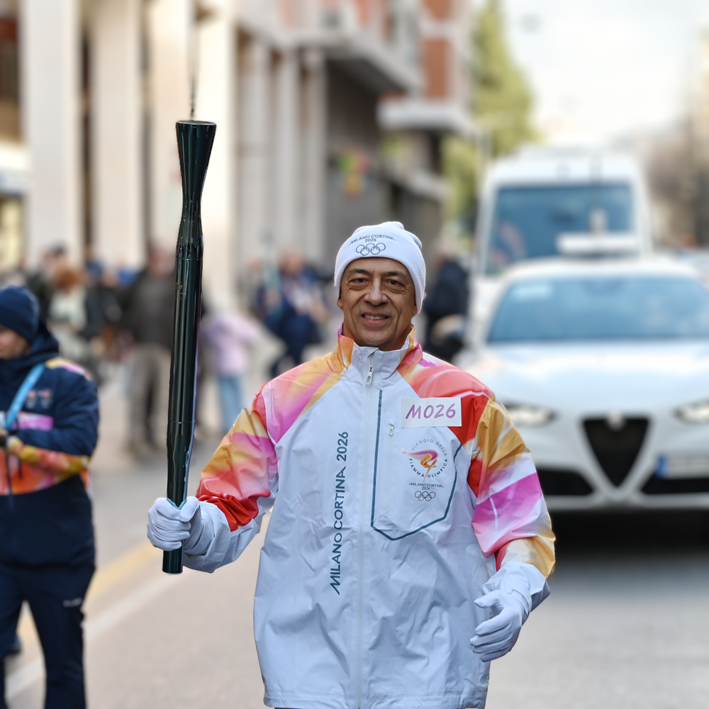 Dr. Riccardo Bianchi with torch