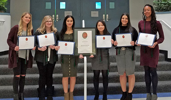 group photo of inductees