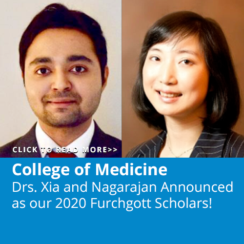 Drs. Xia and Nagarajan Announced as our 2020 Furchgott Scholars