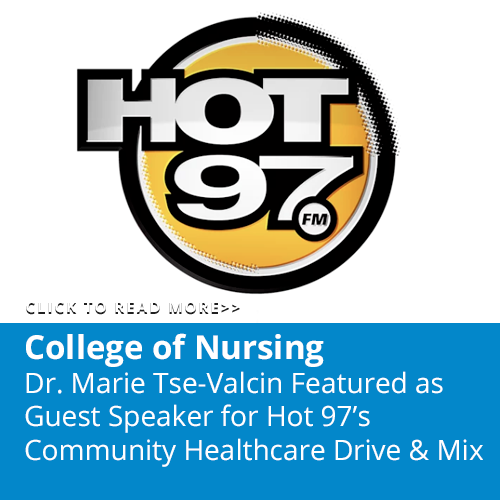 Dr. Marie Tse-Valcin Featured as Guest Speaker for Hot 97’s Community Healthcare Drive&Mix