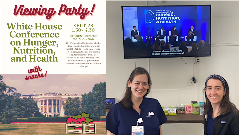 Downstate Students Organize White House Hunger, Nutrition, and Health Viewing Event