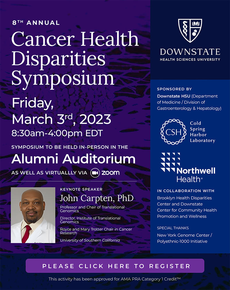Upcoming Cancer Health Disparities Symposium