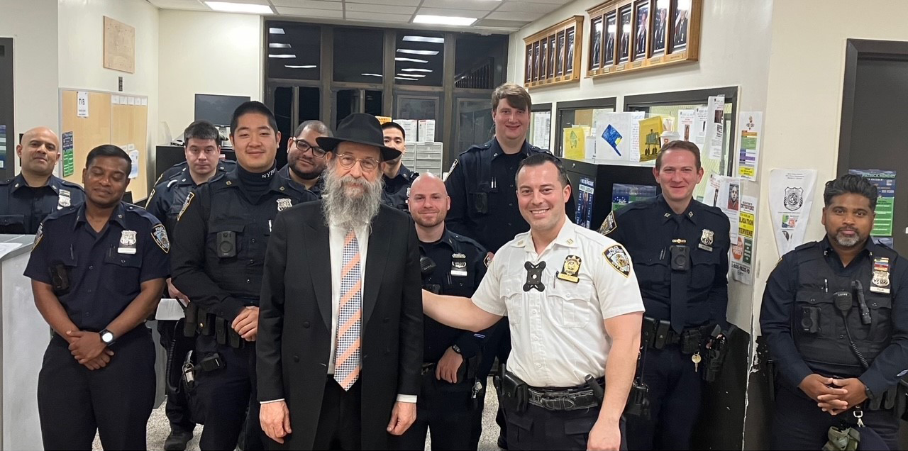 Rabbi and officers