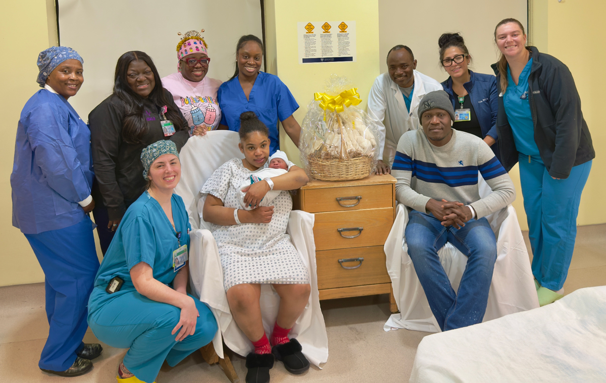 first baby of the year group photo