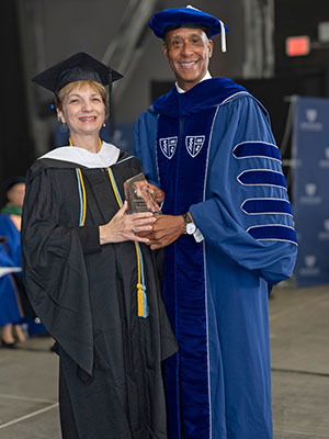 photo of Joan G. Bartolomeo with Wayne Riley