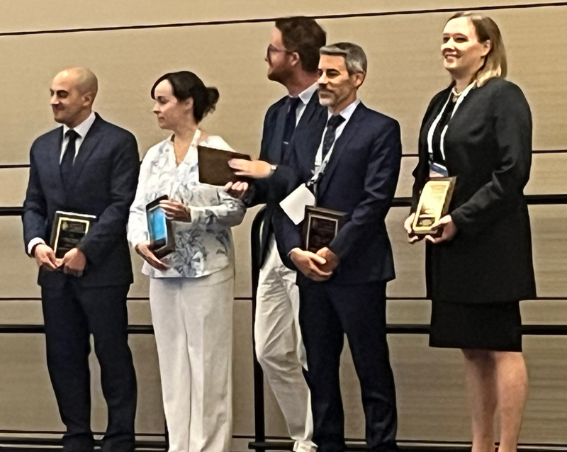 photop of awardees on stage