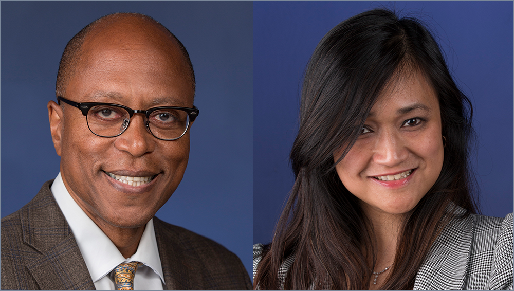 From Left to Right: Montgomery Douglas, M.D.; Aimee Afable, Ph.D., MPH