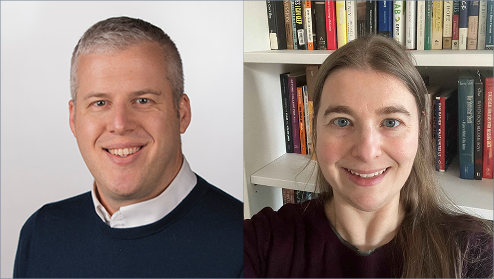 Portraits of Thomas Wallach, M.D., and Janet Rosenbaum, Ph.D.