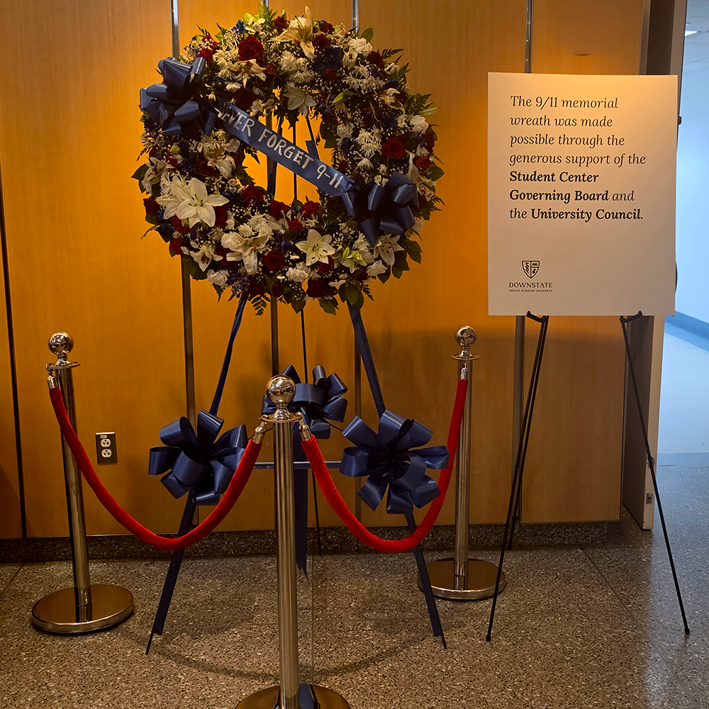 9/11 Wreath in Lobby