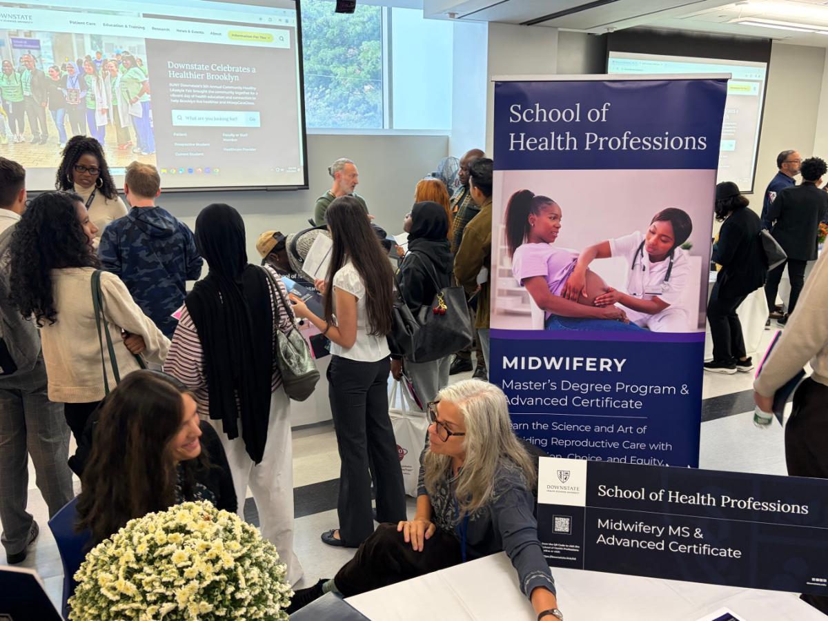 photo of people at the Downstate Open House