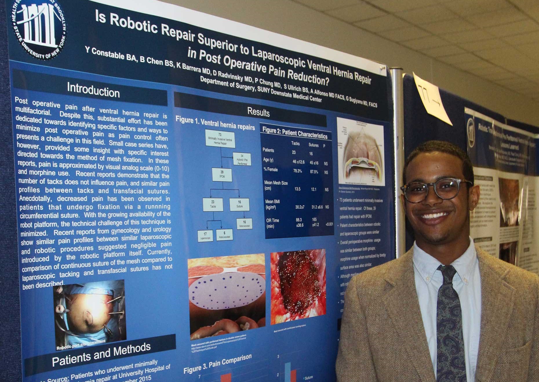 Student presents research