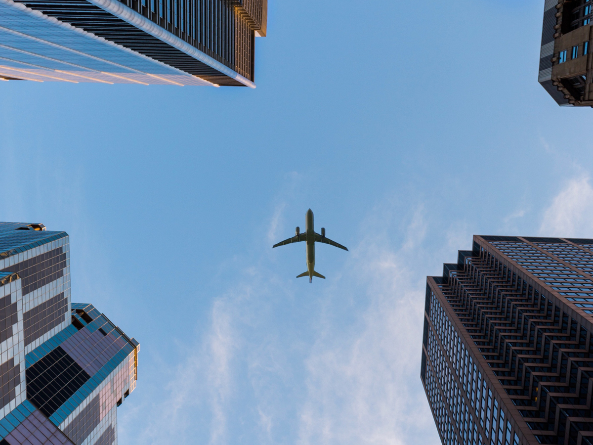 airplane in sky