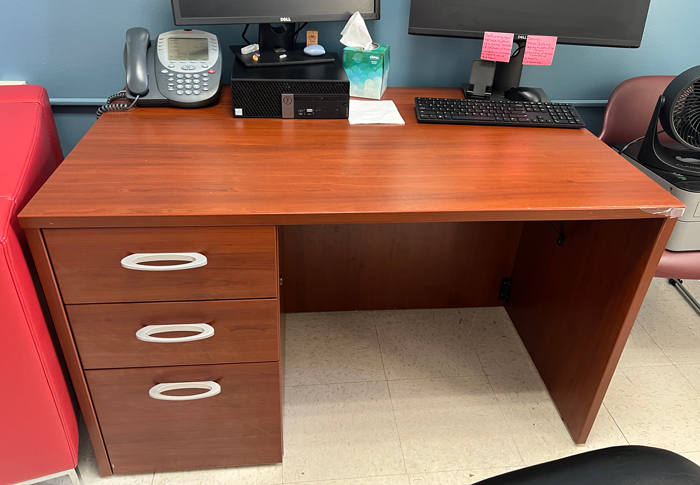 photo of wooden desk
