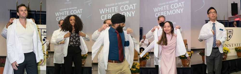 four white coat event photos