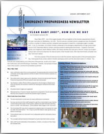 Disaster Preparedness Newsletter cover