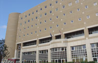 front of University Hospital building