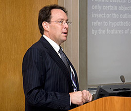 Dr. Arthur C. Grant speaking at Grand Rounds
