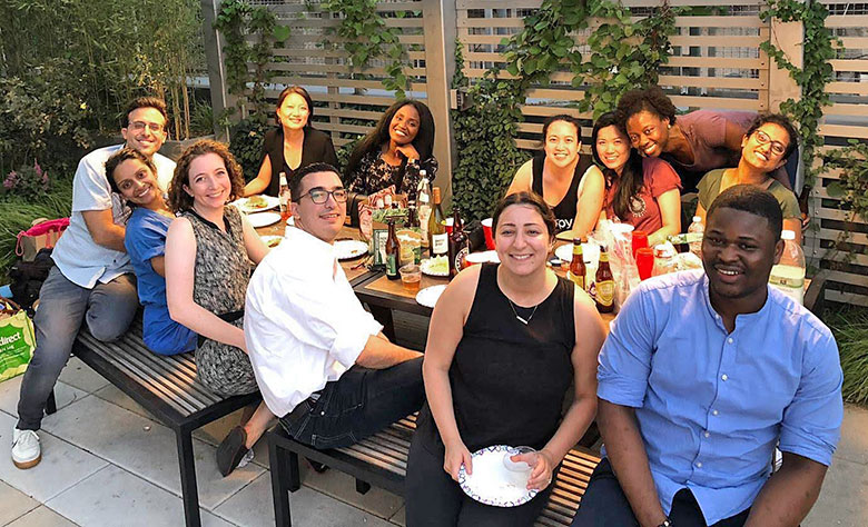 photo of people at a restaurant