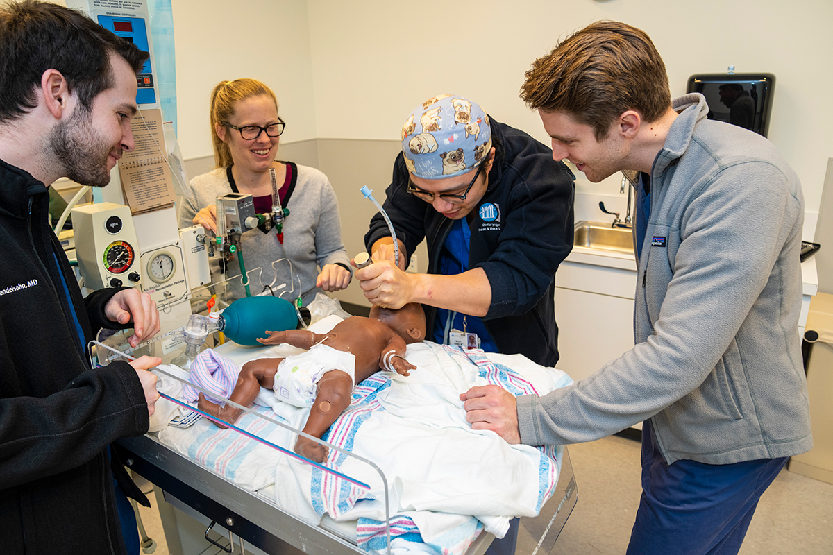 sim lab - Dr. Plumm and students