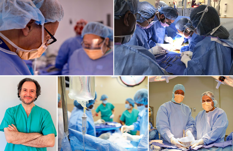 composite photos of surgery