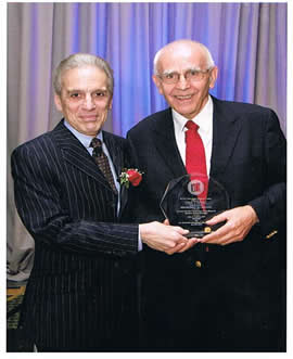 Dr. LaRosa, and 2010 Awardee, Ciril Godec, MD