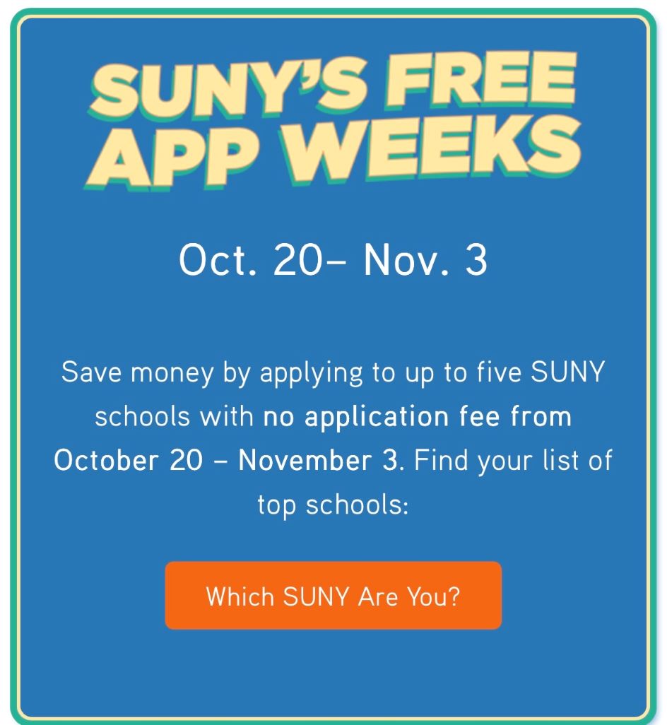 SUNY APP FREE 