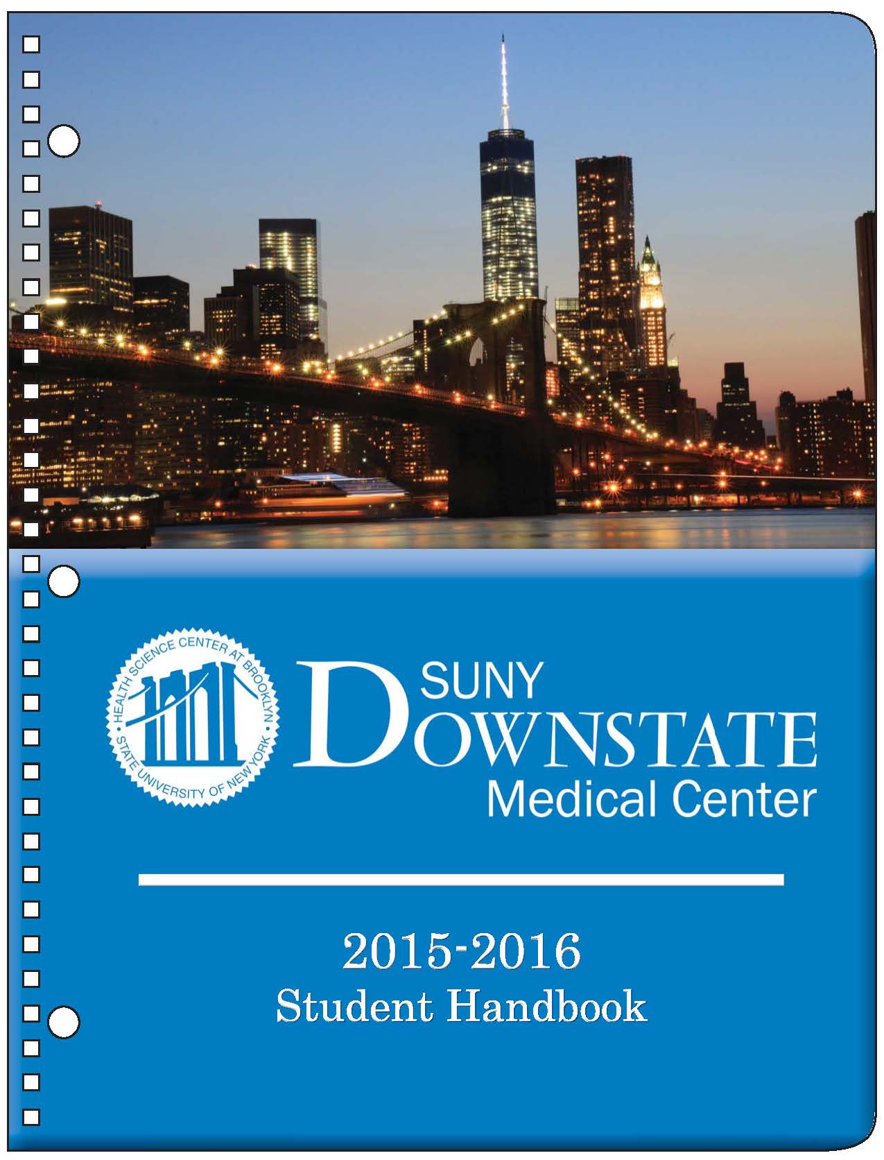 2015-16 Student Handbook Cover
