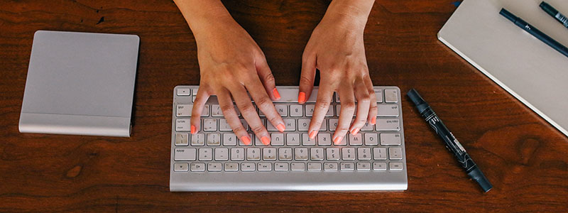 Hands at a Keyboard