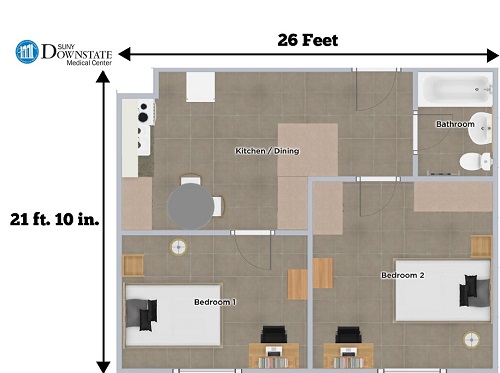 Two Bedroom Floor Plan