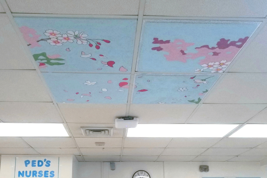 photo of ceiling tiles