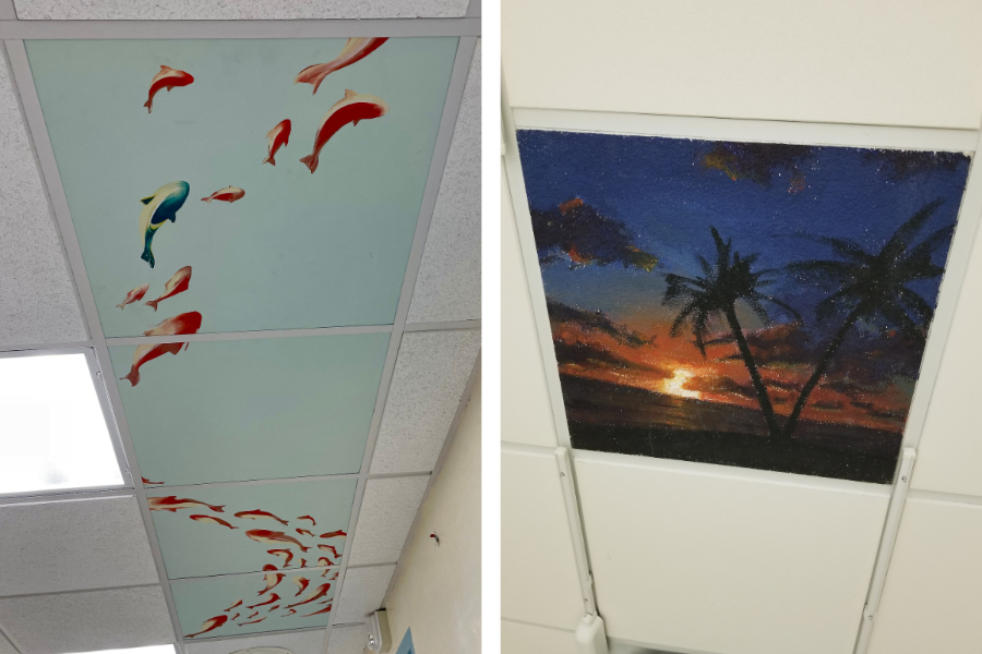 photo of ceiling tiles