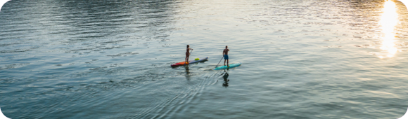 2 people boating