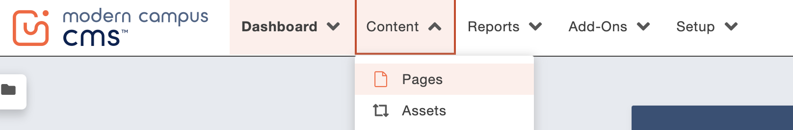 Content > Pages