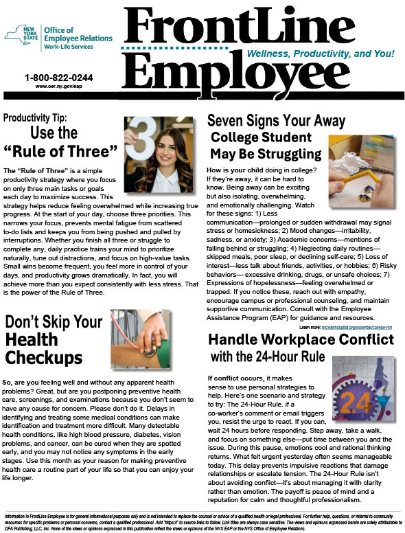 Frontline Newsletter for November