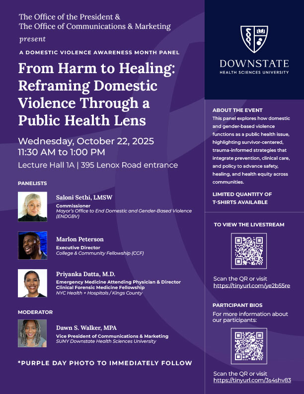 Domestic Violence Awareness Month Panel & Photo Shoot