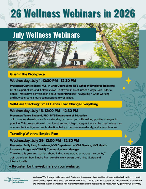 July Wellness Webinars