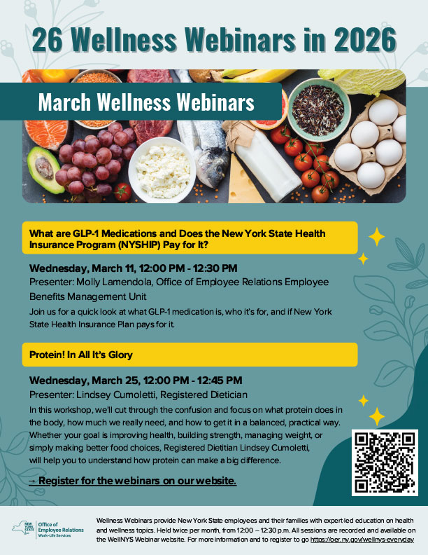 March Wellness Webinars