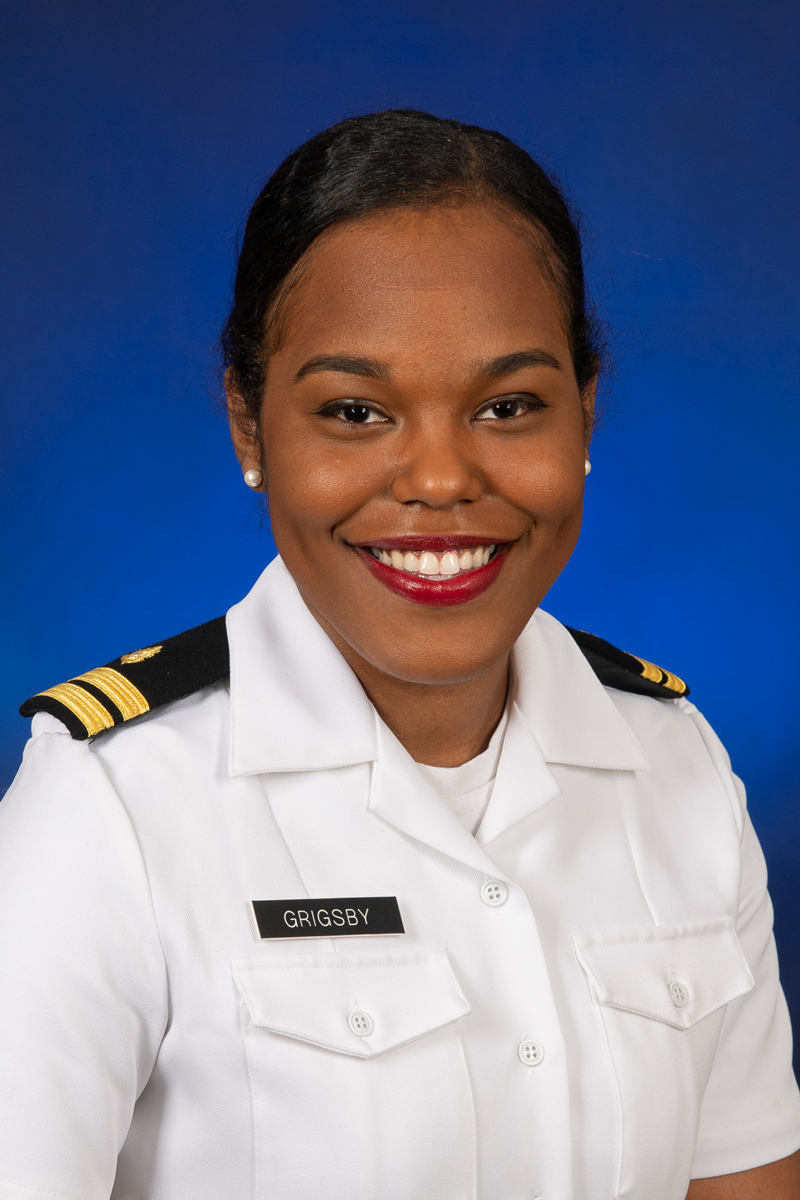 photo of Sierrah M. Grigsby, M.D., Ph.D., LT, MC, USN