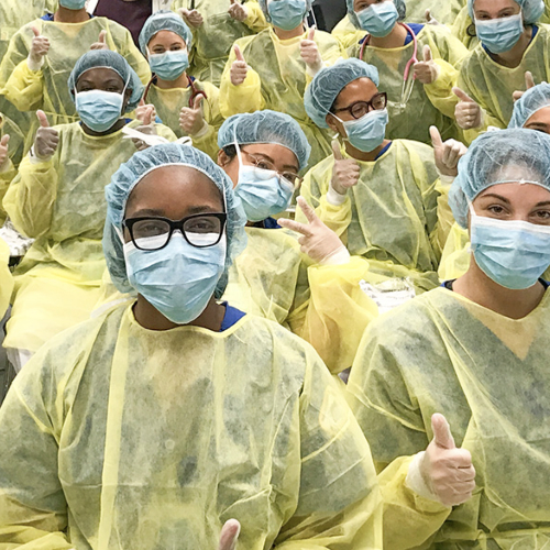 group photo of nurses