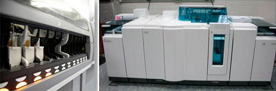 2 photos of lab equipment