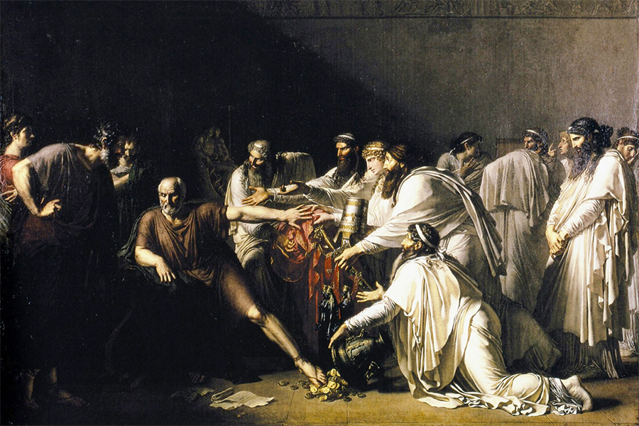 Hippocrates refusing the presents of the Achaemenid Emperor Artaxerxes